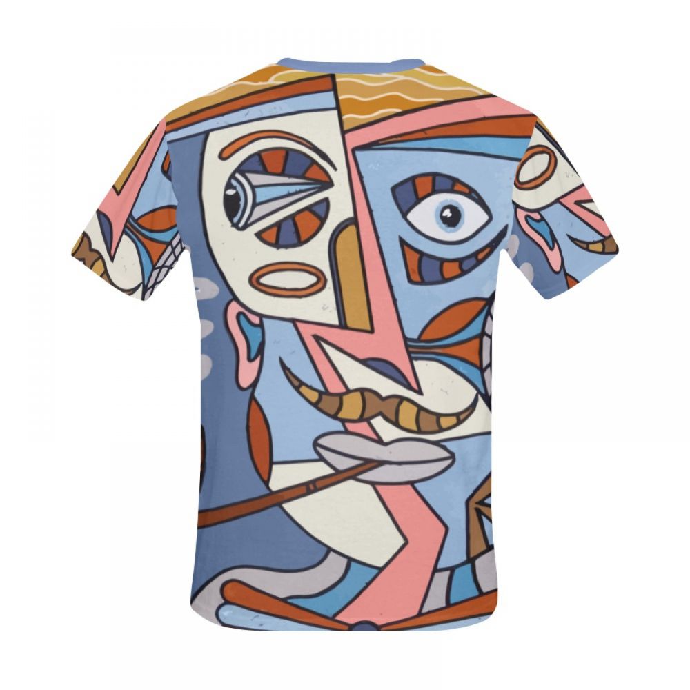 Men's Abstract Art Pipe Short T-shirt South Africa