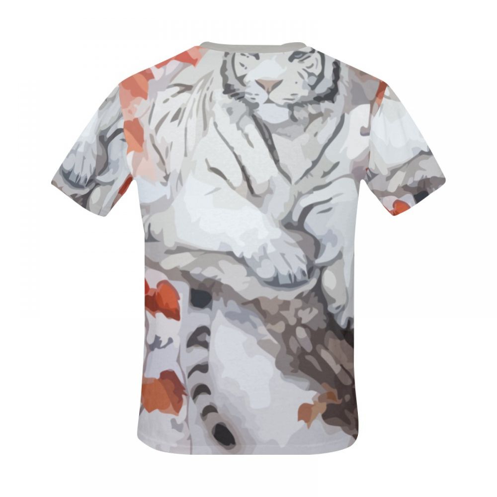 Men's Abstract Art Tiger Courtship Short T-shirt South Africa