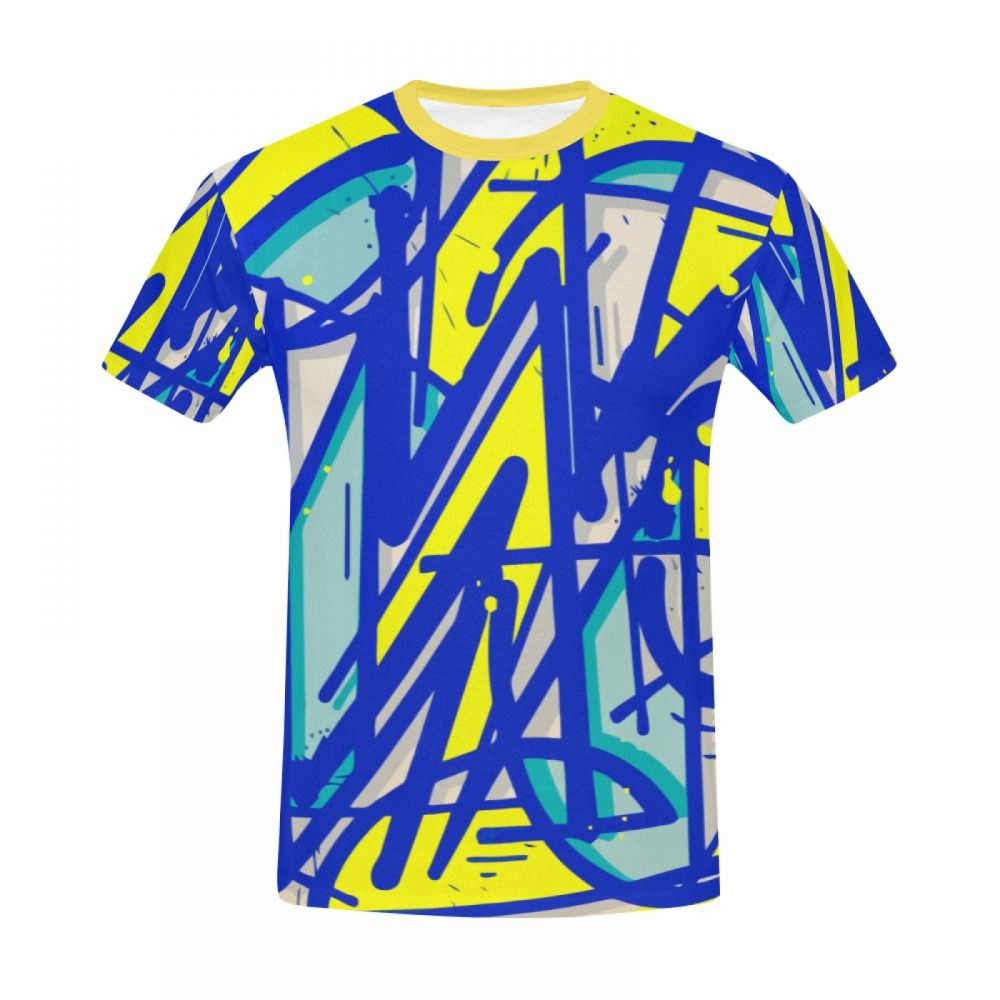 Men's Abstract Art Extrusion Module Short T-shirt South Africa