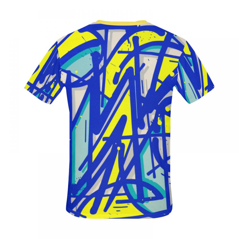 Men's Abstract Art Extrusion Module Short T-shirt South Africa