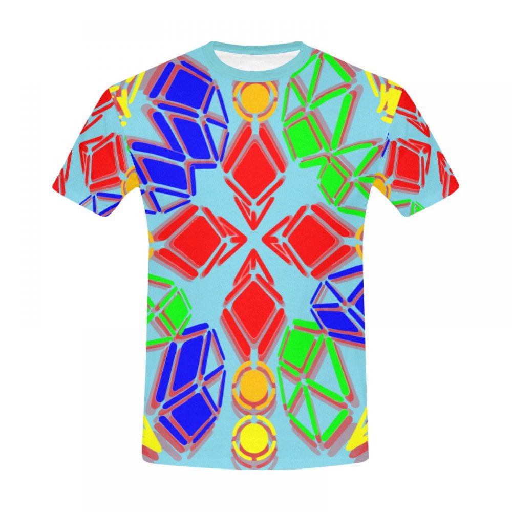 Men's Art Digital Diamond Candy Short T-shirt South Africa