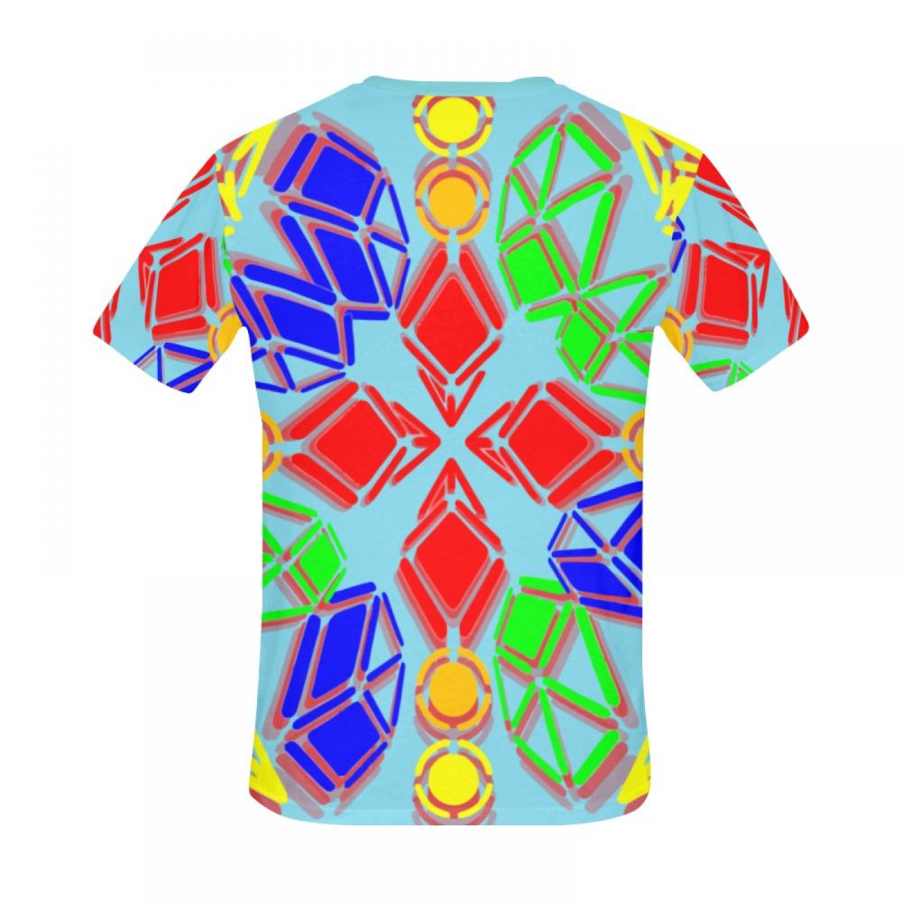 Men's Art Digital Diamond Candy Short T-shirt South Africa