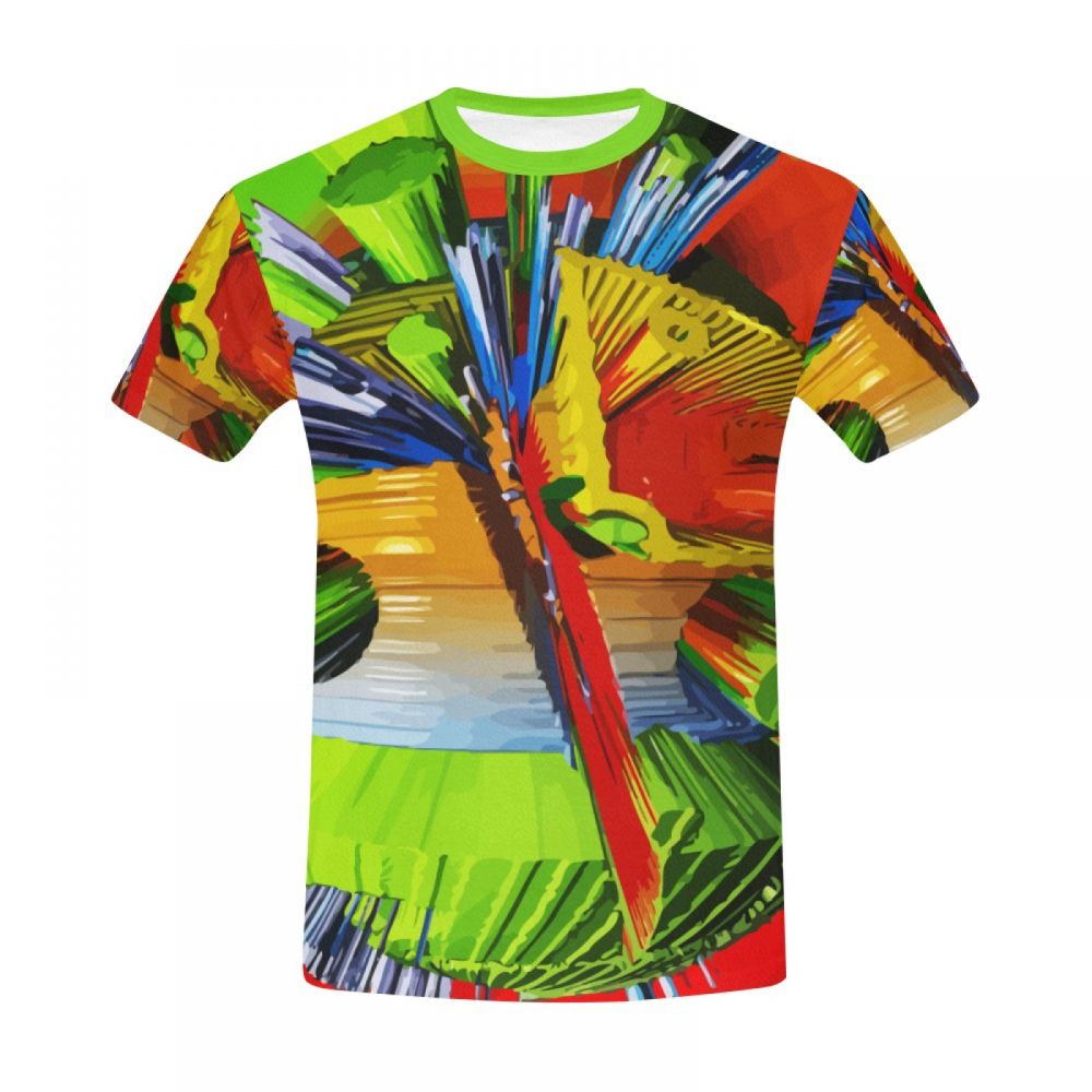 Men's Art Digital Earthquake Peak Short T-shirt South Africa