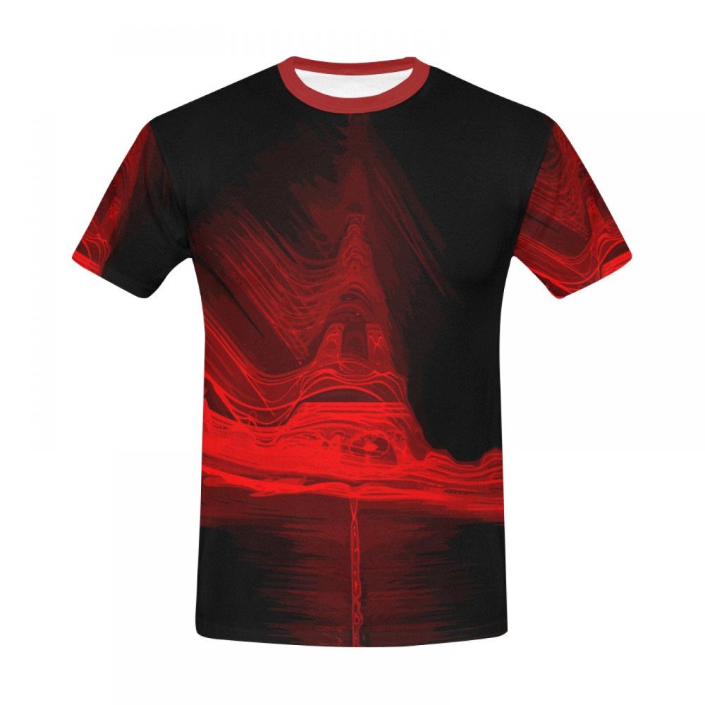 Men's Digital Art Eiffel Tower Short T-shirt South Africa