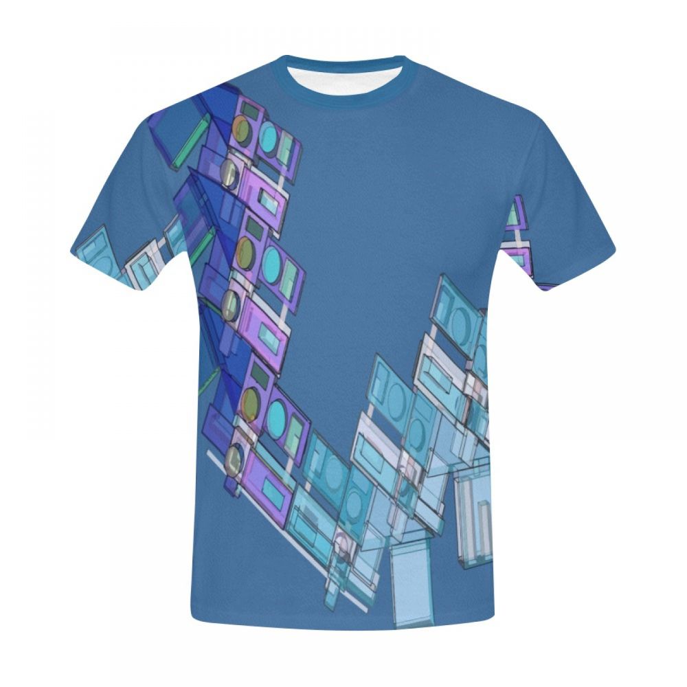 Men's 3d Modeling Geometric Art Short T-shirt South Africa