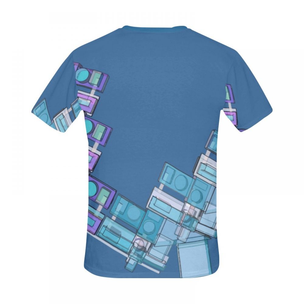 Men's 3d Modeling Geometric Art Short T-shirt South Africa