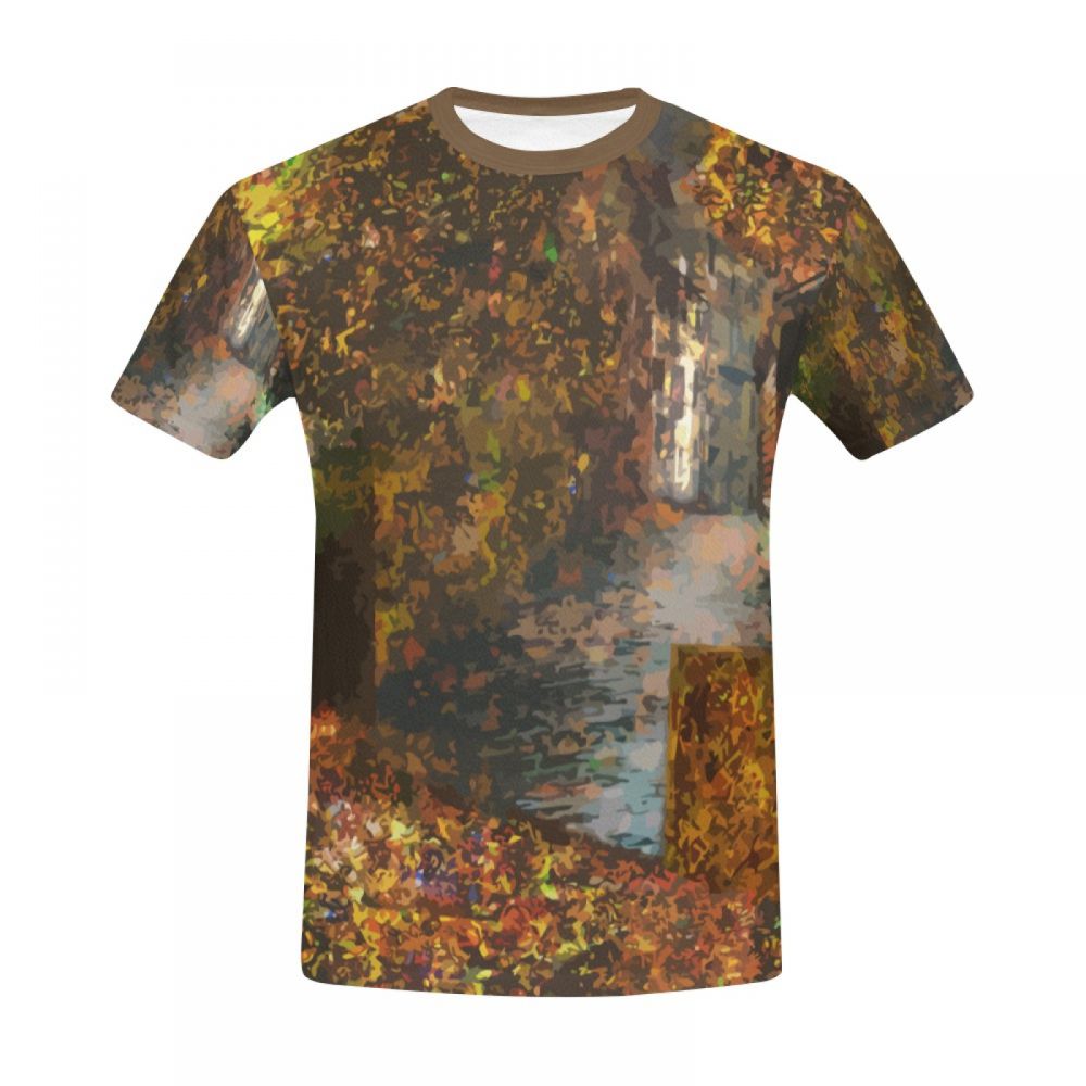 Men's Digital Art Hidden City Short T-shirt South Africa