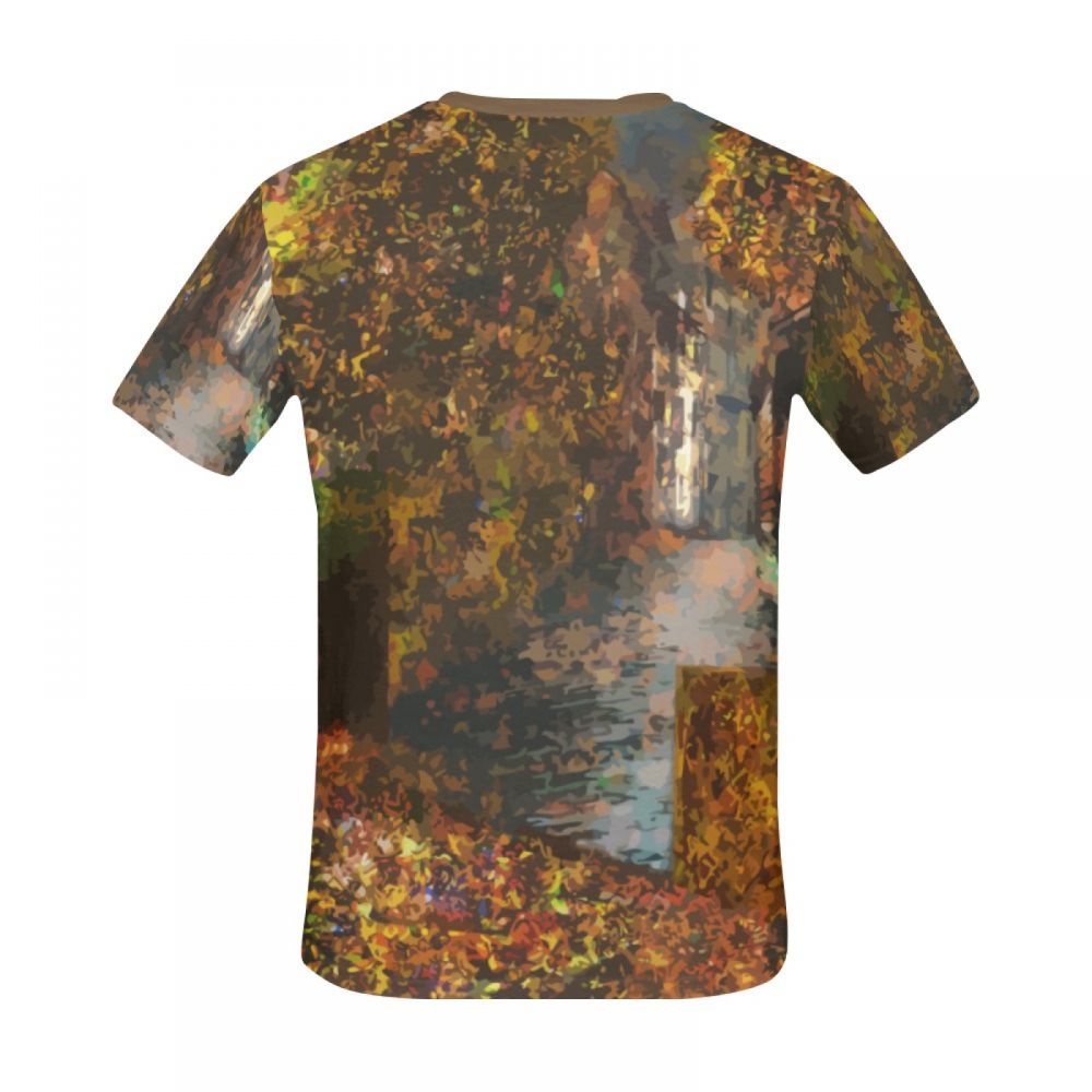 Men's Digital Art Hidden City Short T-shirt South Africa