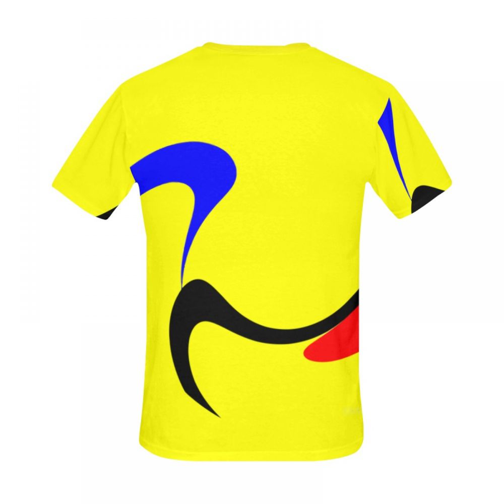 Men's Digital Art Yellow Short T-shirt South Africa