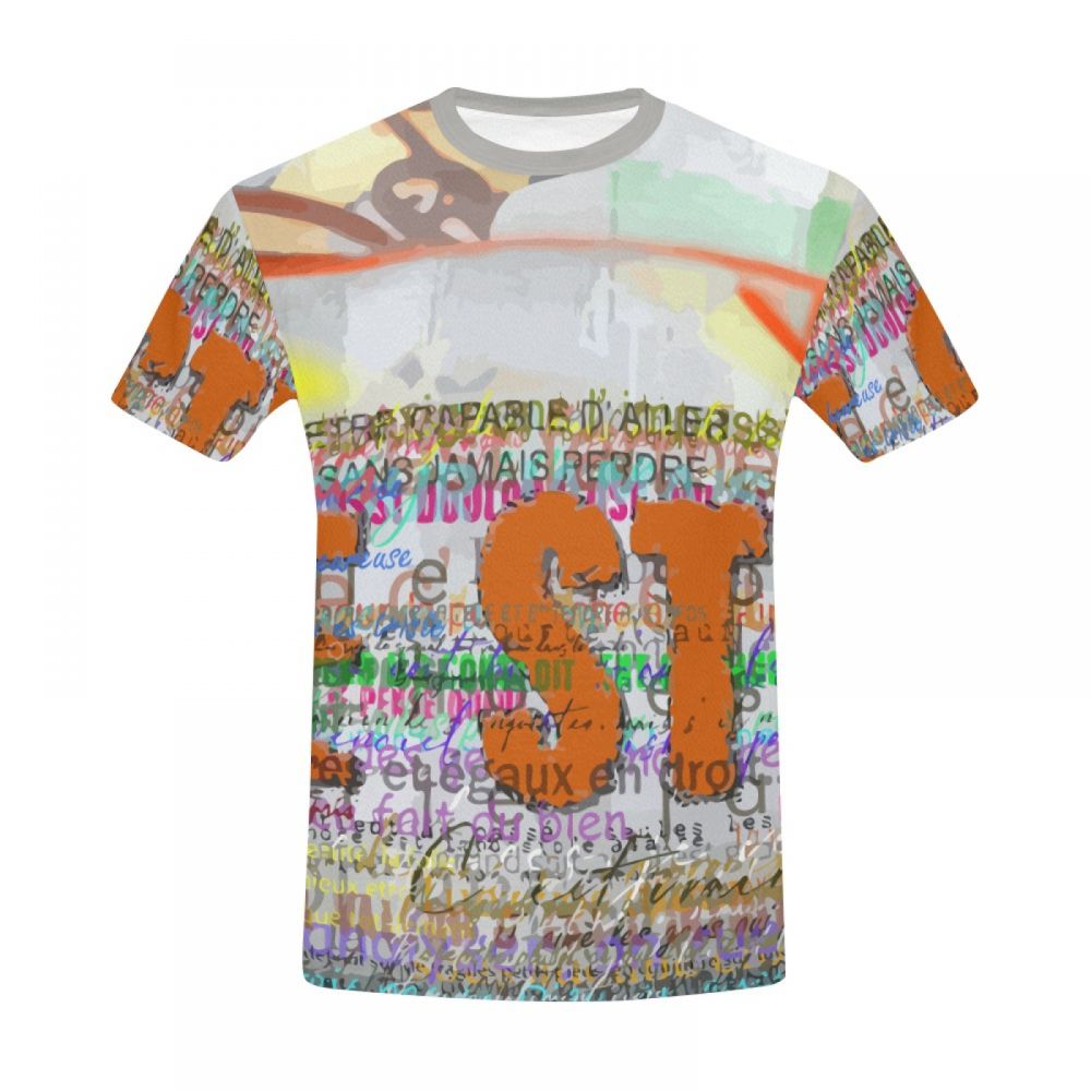 Men's Graffiti Art Life Style Short T-shirt South Africa