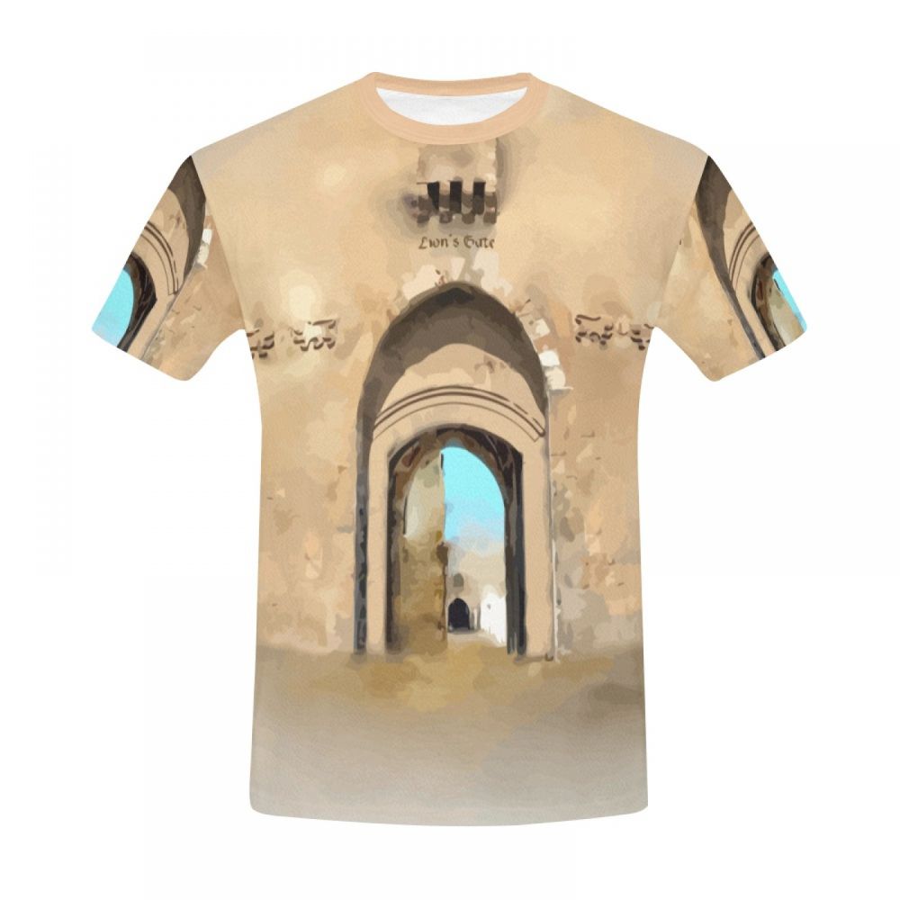 Men's Art Old City Of Jerusalem Short T-shirt South Africa