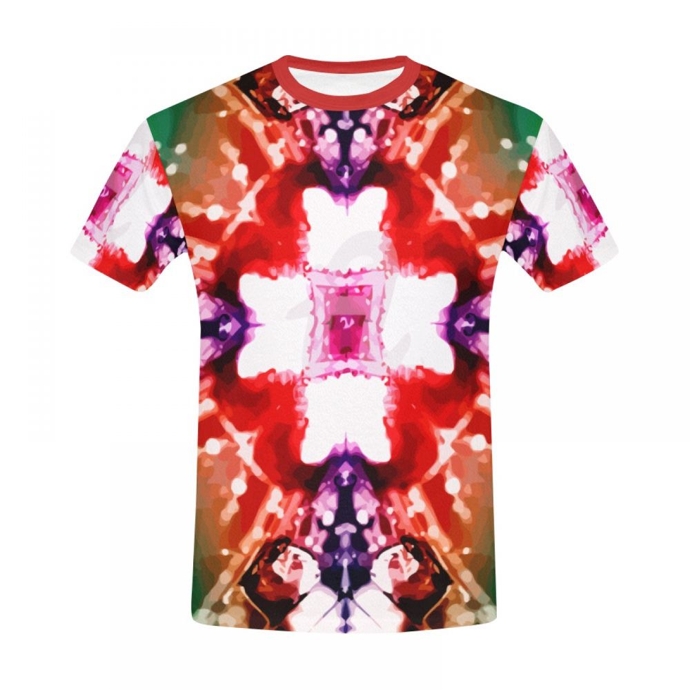 Men's Art Water Drop Kaleidoscope Short T-shirt South Africa