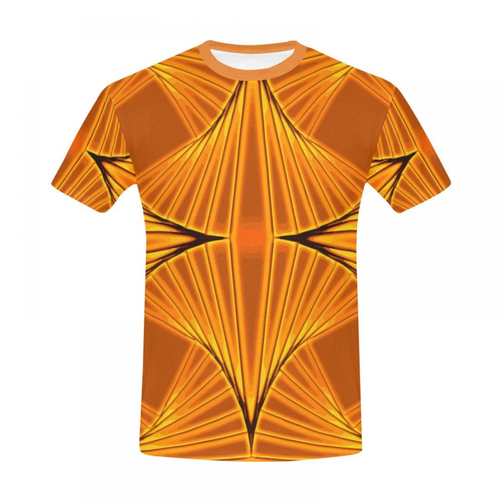 Men's Abstract Art Disco Gold Short T-shirt South Africa