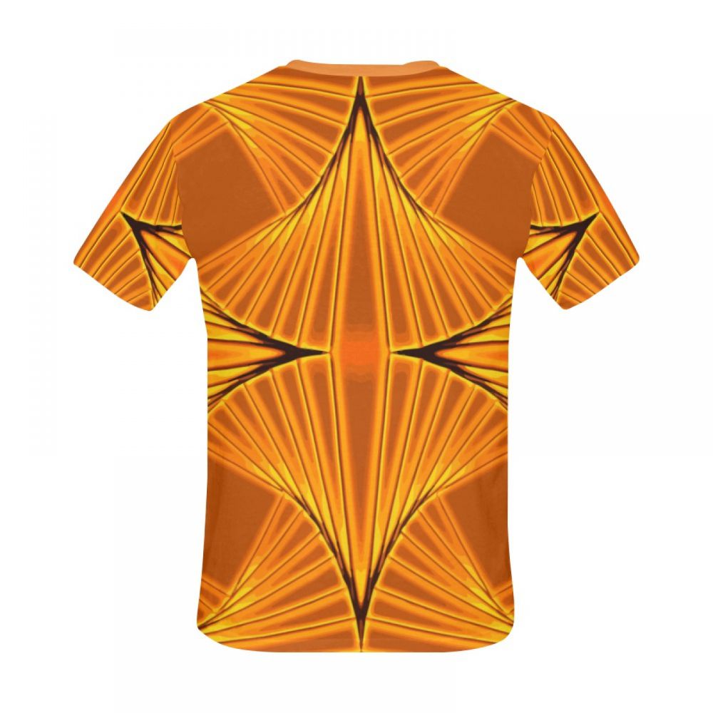 Men's Abstract Art Disco Gold Short T-shirt South Africa