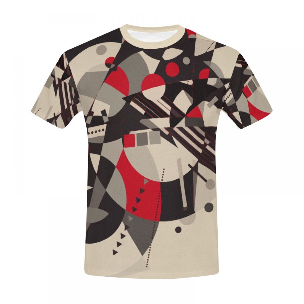 Men's Geometric Art Papyrus Short T-shirt South Africa