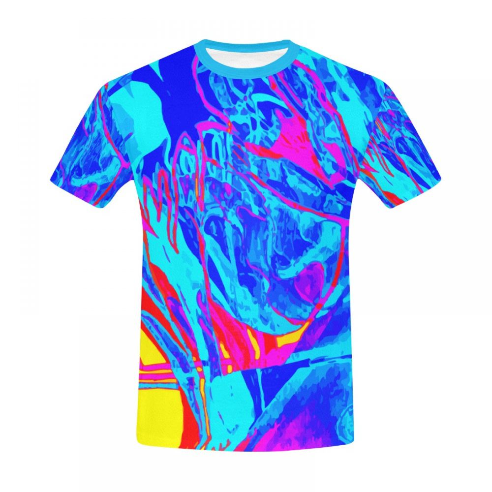 Men's Abstract Art Suffer Short T-shirt South Africa