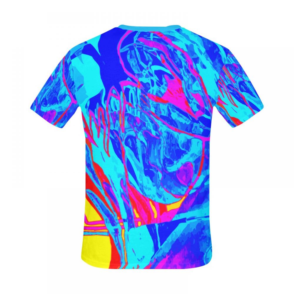 Men's Abstract Art Suffer Short T-shirt South Africa