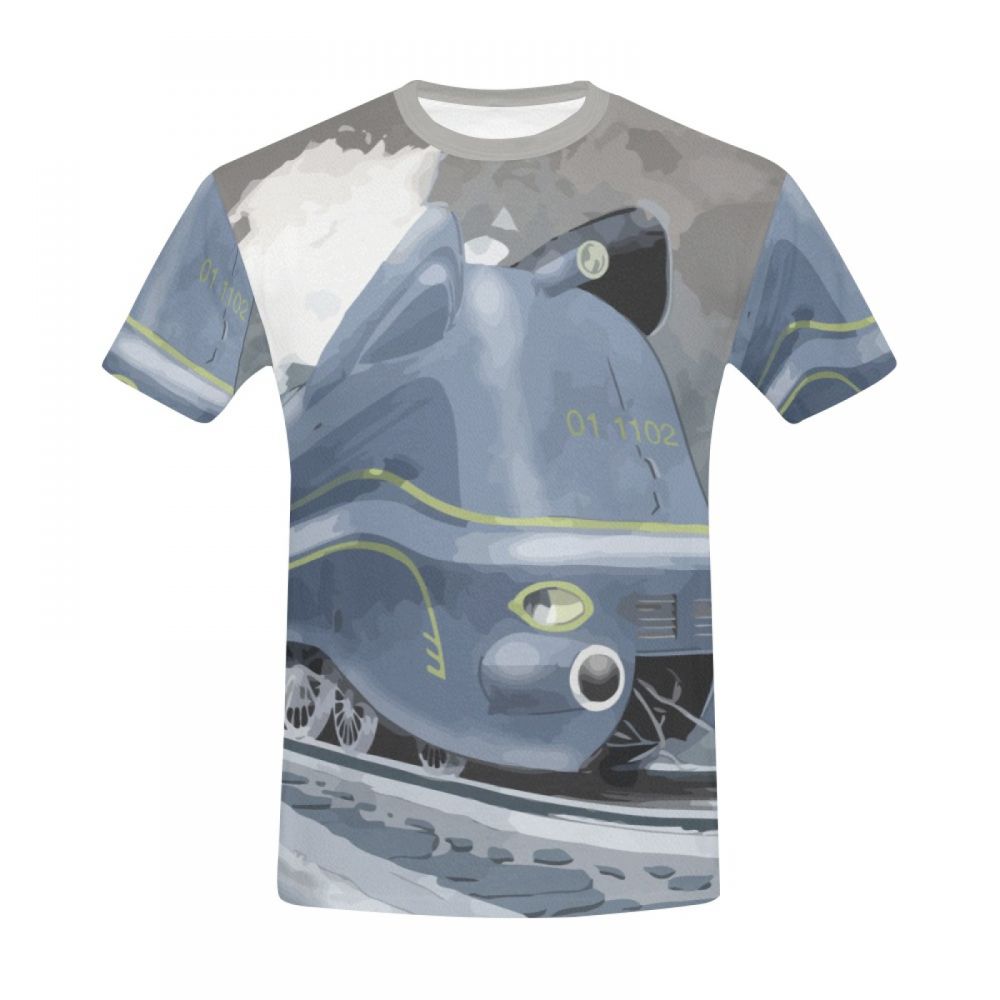 Men's Classical Art Locomotive Short T-shirt South Africa