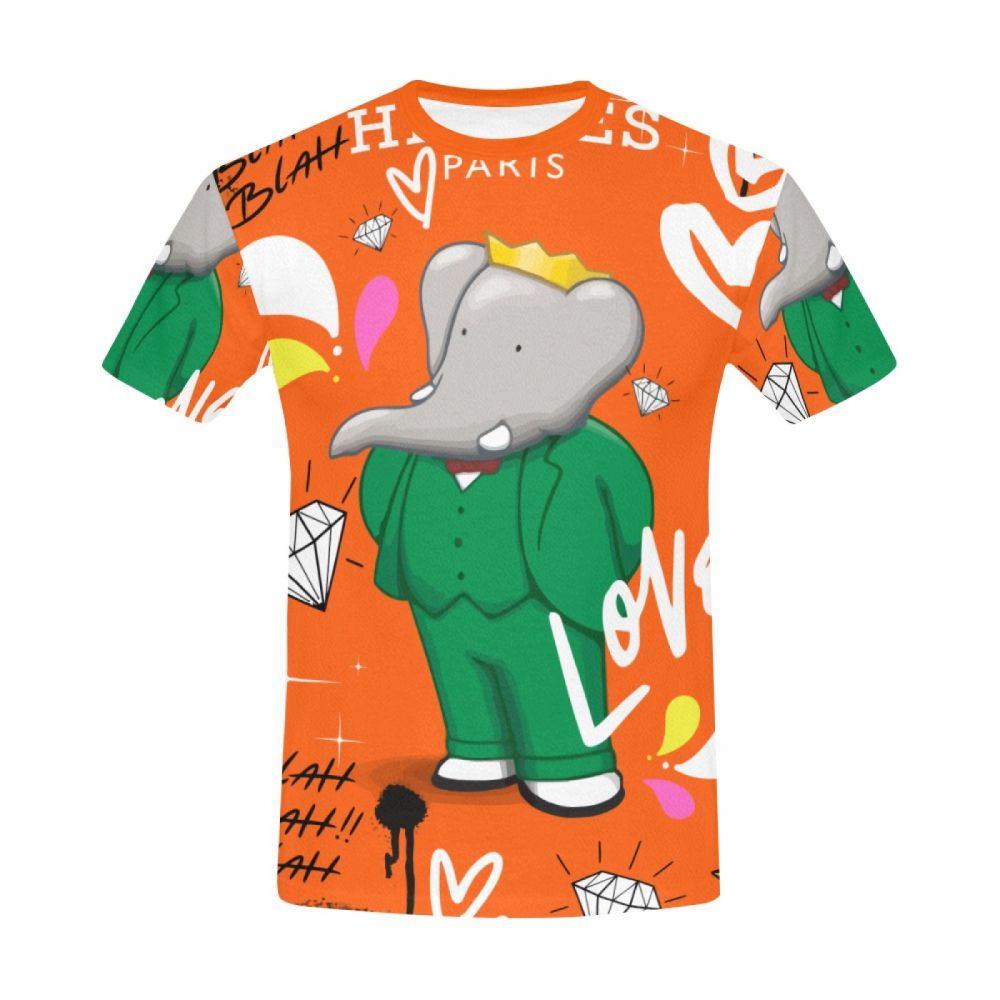 Men's Street Art Mr Elephant Short T-shirt South Africa