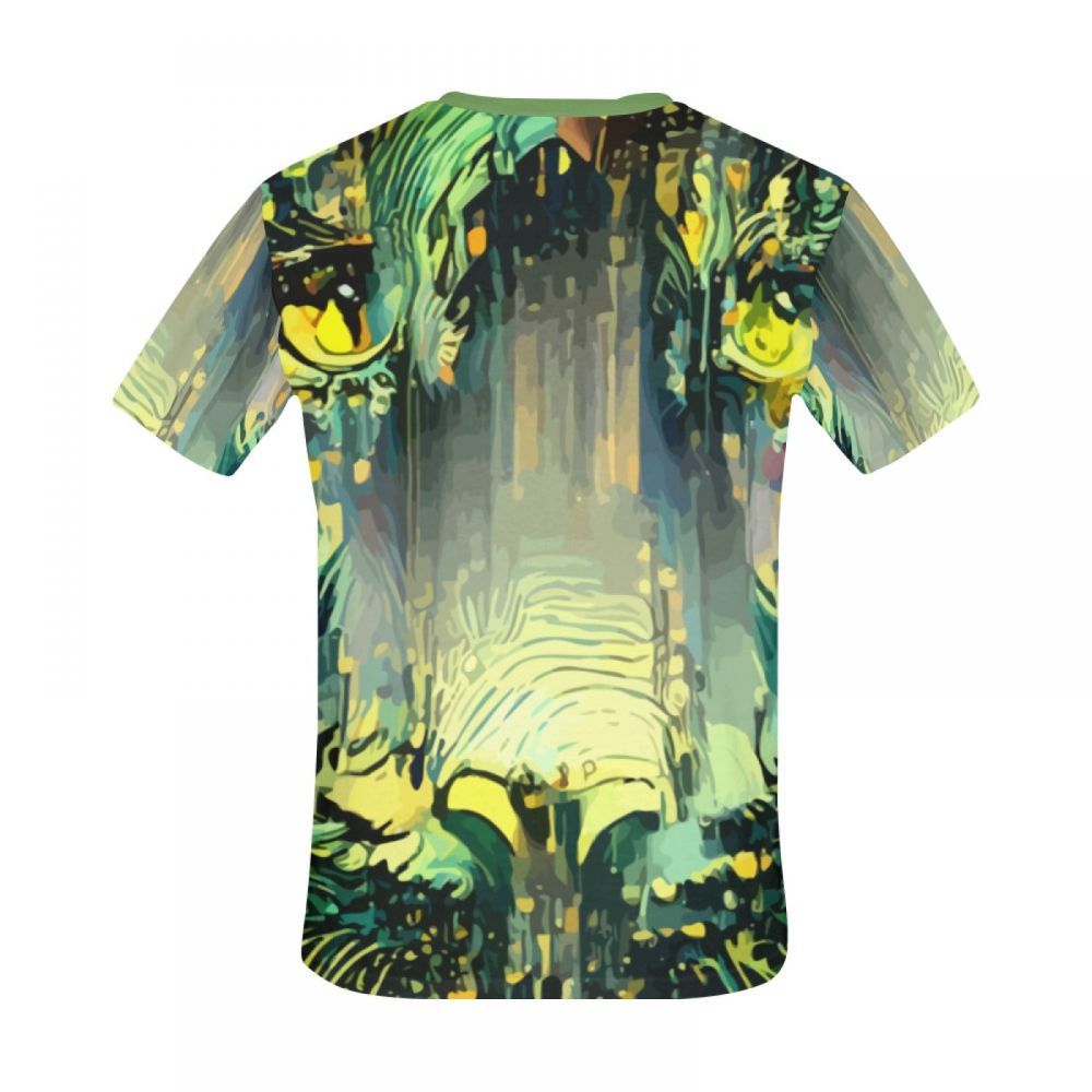 Men's Figurative Color Green Short T-shirt South Africa