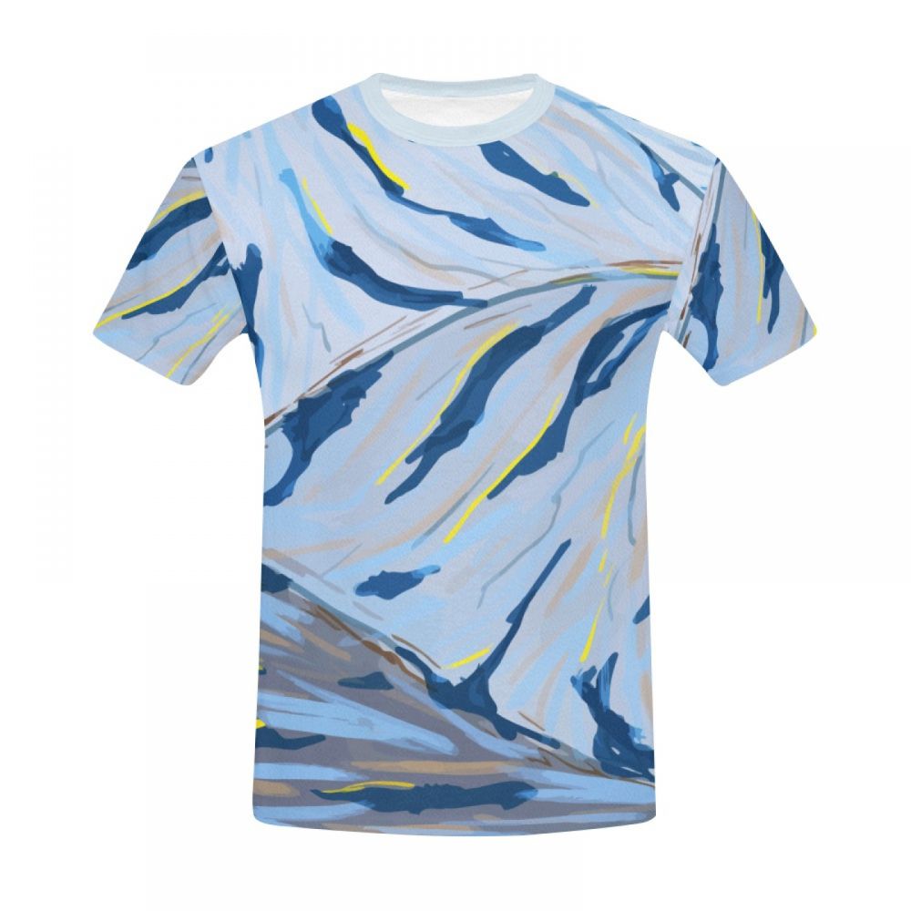 Men's Artistic Color Water Flow Short T-shirt South Africa