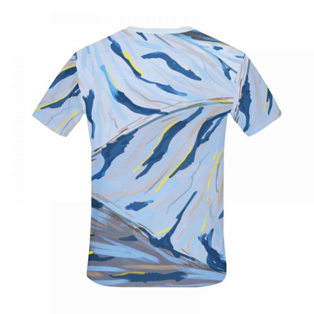 Men's Artistic Color Water Flow Short T-shirt South Africa