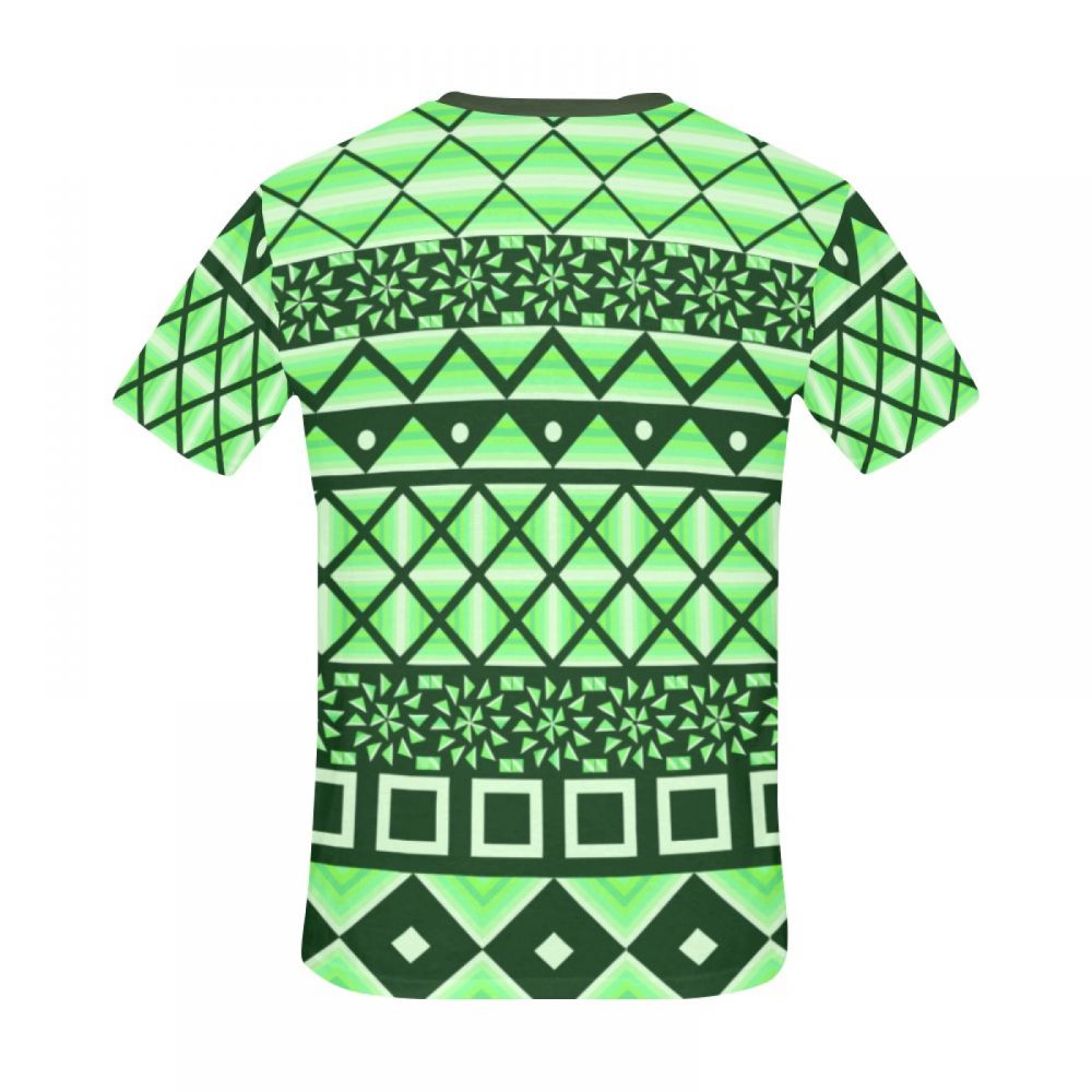 Men's Conceptual Art Green Box Short T-shirt South Africa