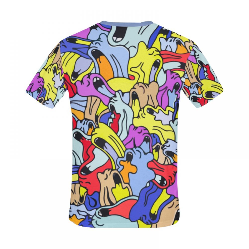 Men's Abstract Color Saturation Short T-shirt South Africa