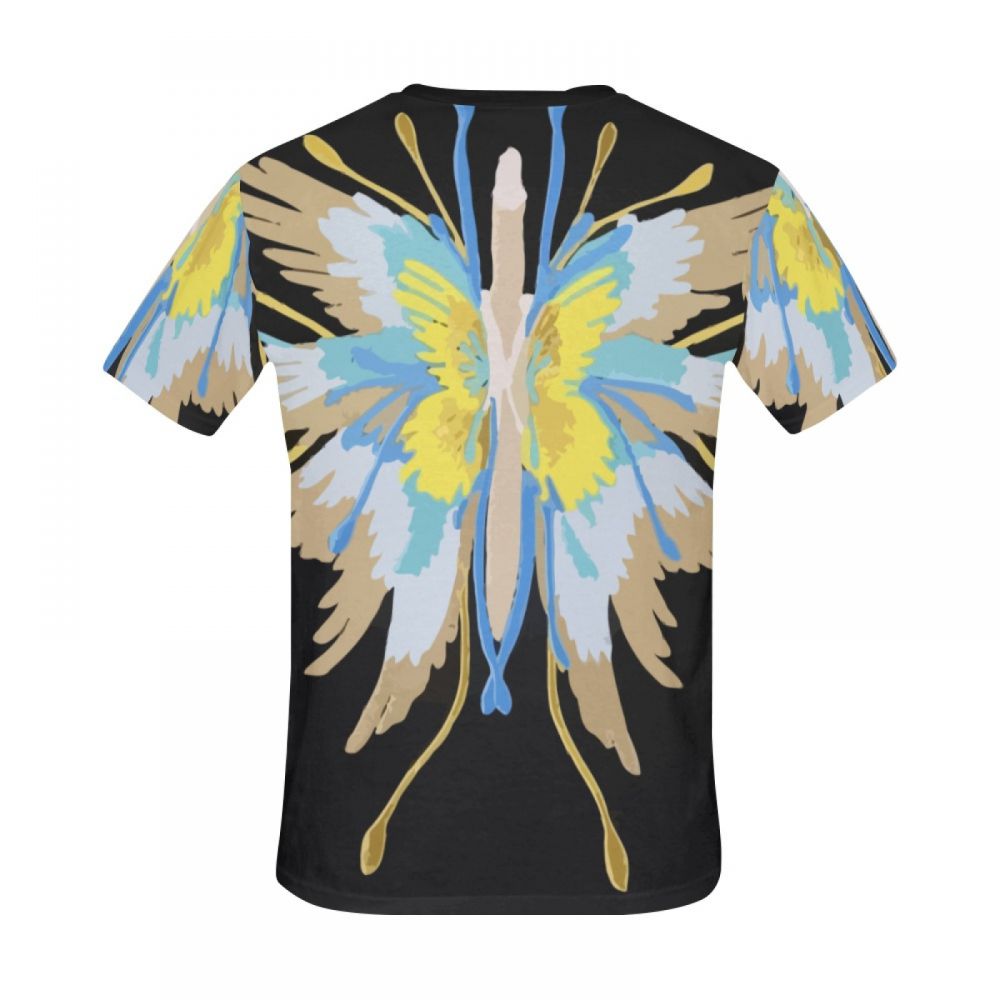 Men's Geometric Art Butterfly Short T-shirt South Africa