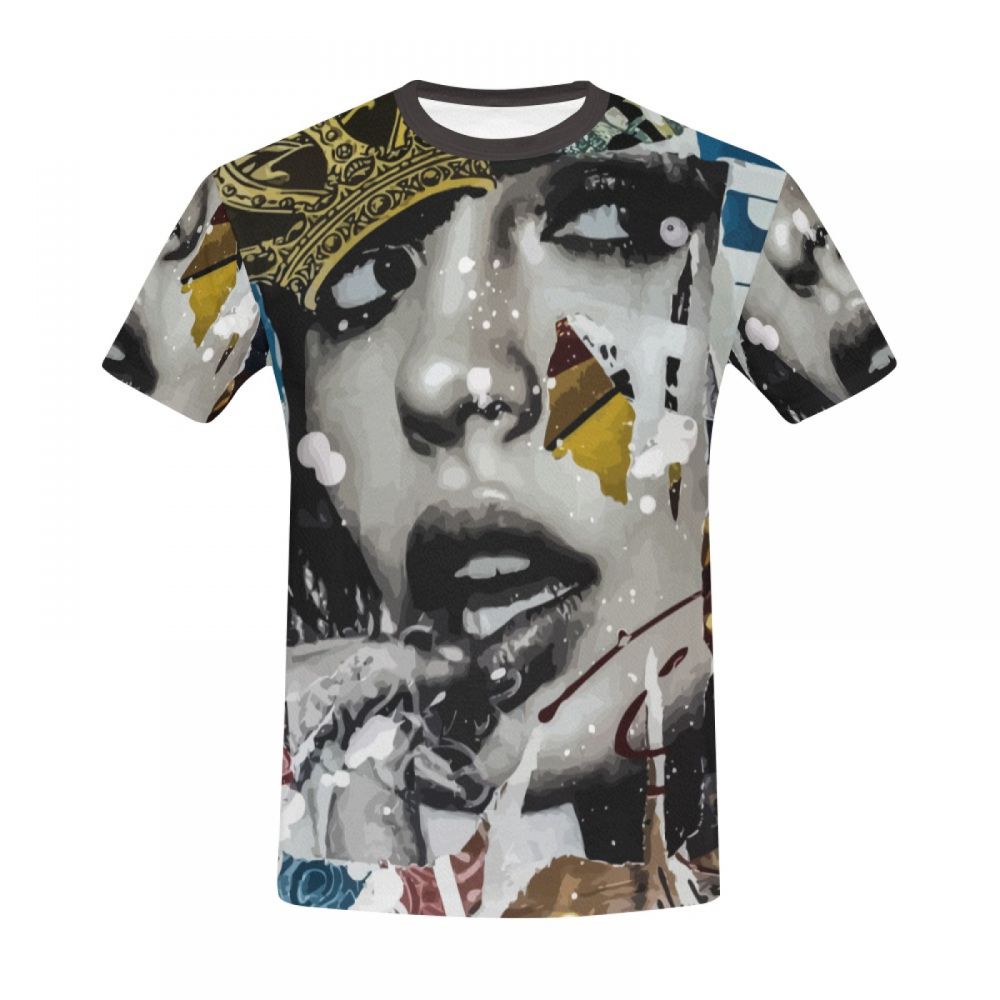 Men's Art Graffiti Glamour Queen Short T-shirt South Africa