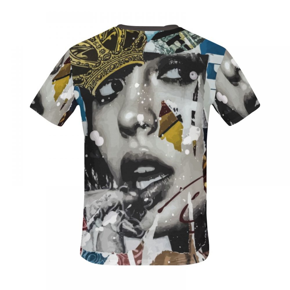 Men's Art Graffiti Glamour Queen Short T-shirt South Africa