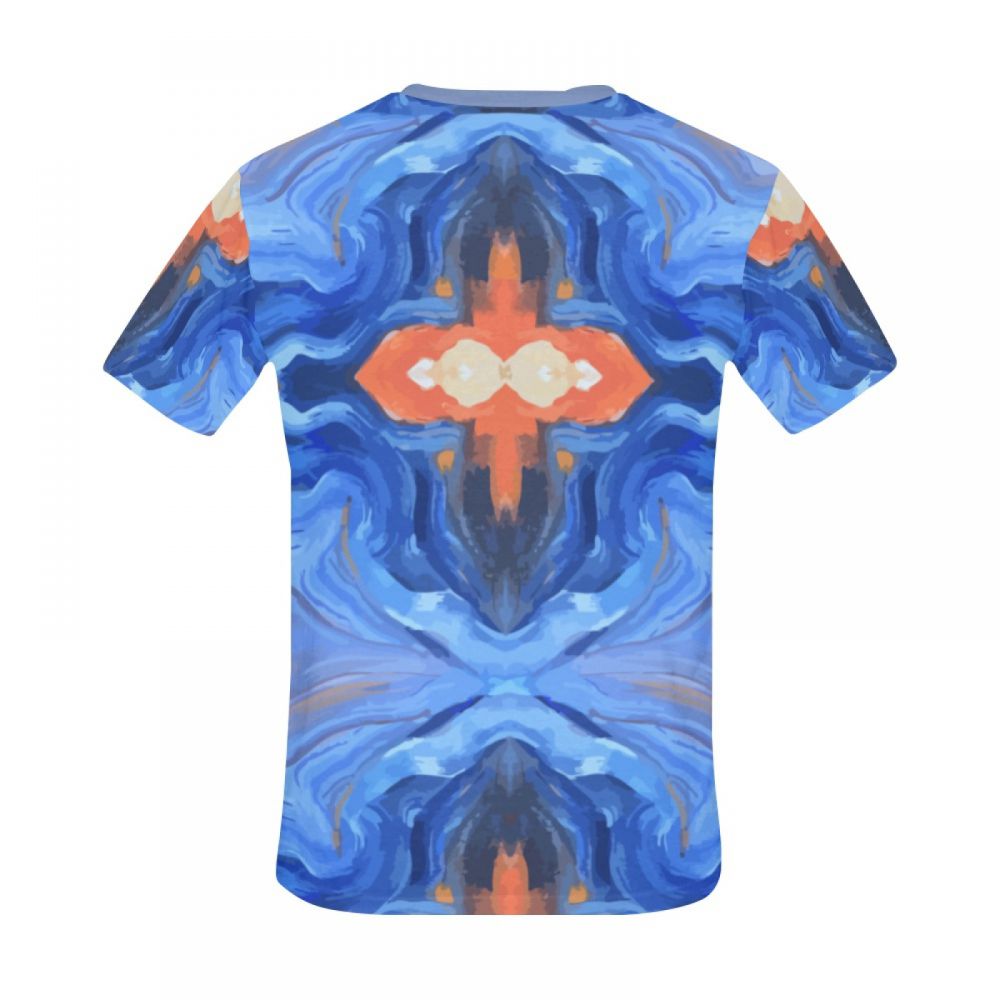 Men's Abstract Art Corrugated Cross Short T-shirt South Africa