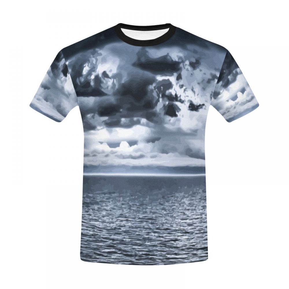 Men's Art Ocean Cloudy Short T-shirt South Africa