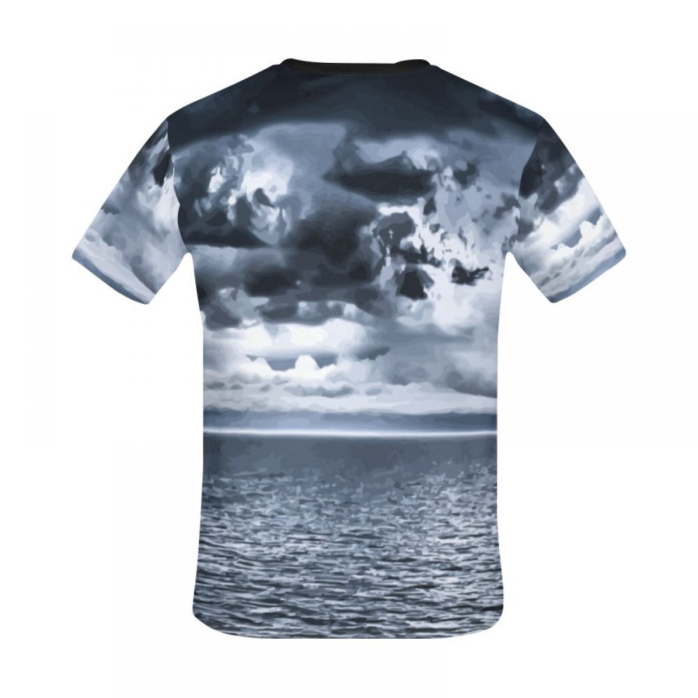 Men's Art Ocean Cloudy Short T-shirt South Africa