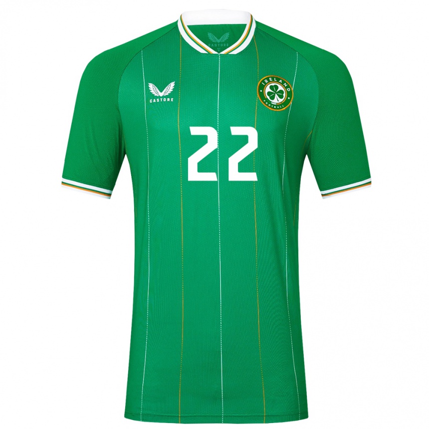 Kids Football Ireland Stephen Mohan #22 Green Home Jersey 24-26 T-Shirt Za