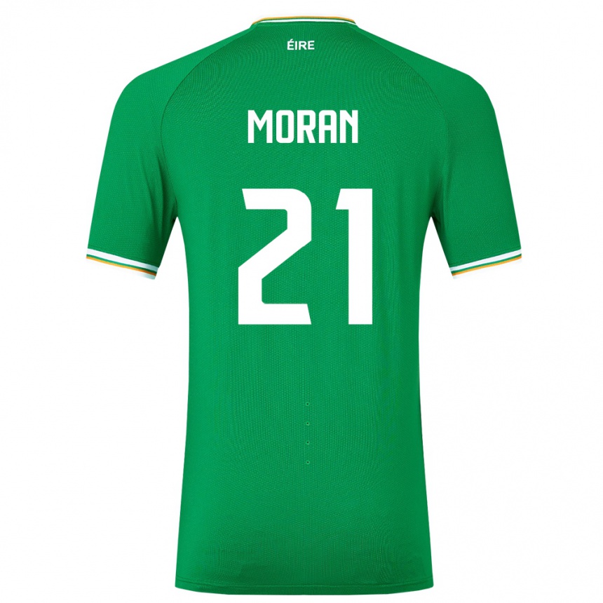 Kids Football Ireland Andy Moran #21 Green Home Jersey 24-26 T-Shirt Za