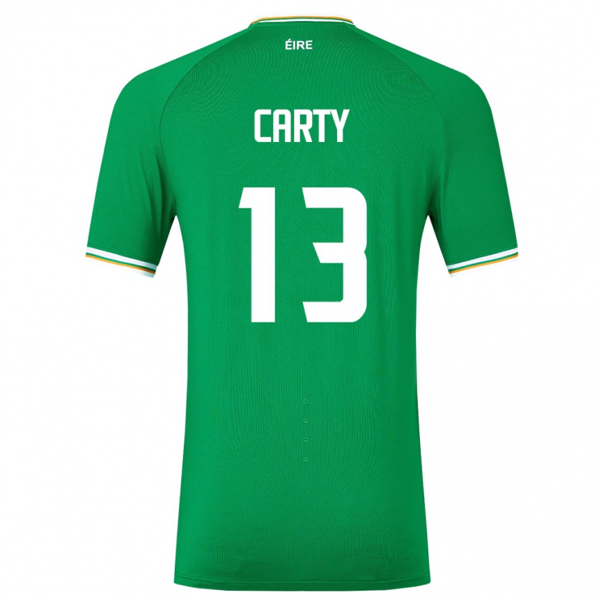 Kids Football Ireland Conor Carty #13 Green Home Jersey 24-26 T-Shirt Za