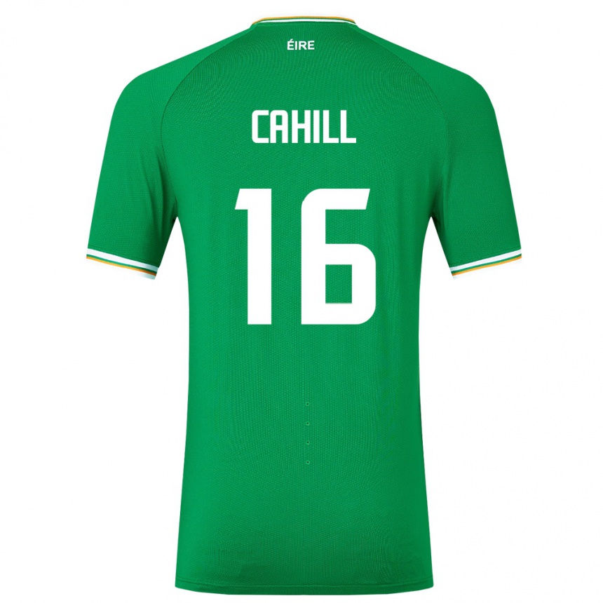 Kids Football Ireland Killian Cahill #16 Green Home Jersey 24-26 T-Shirt Za