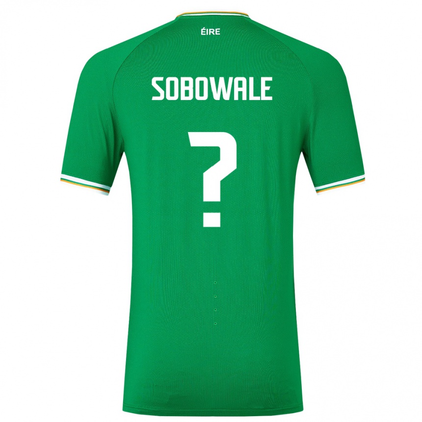 Kids Football Ireland Timi Sobowale #0 Green Home Jersey 24-26 T-Shirt Za