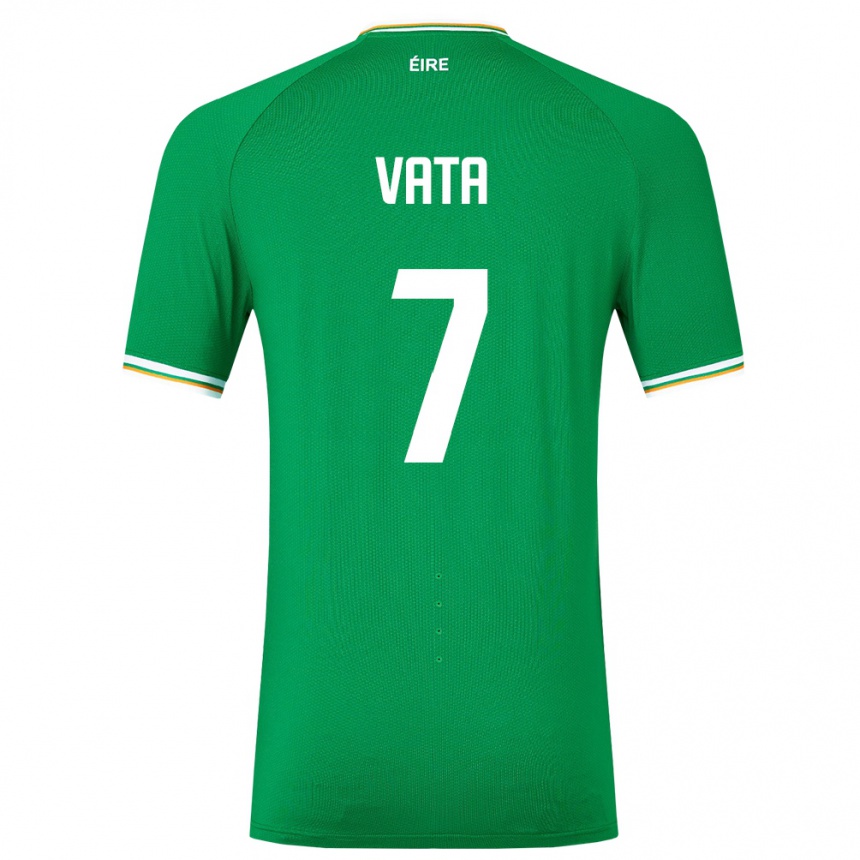 Kids Football Ireland Rocco Vata #7 Green Home Jersey 24-26 T-Shirt Za