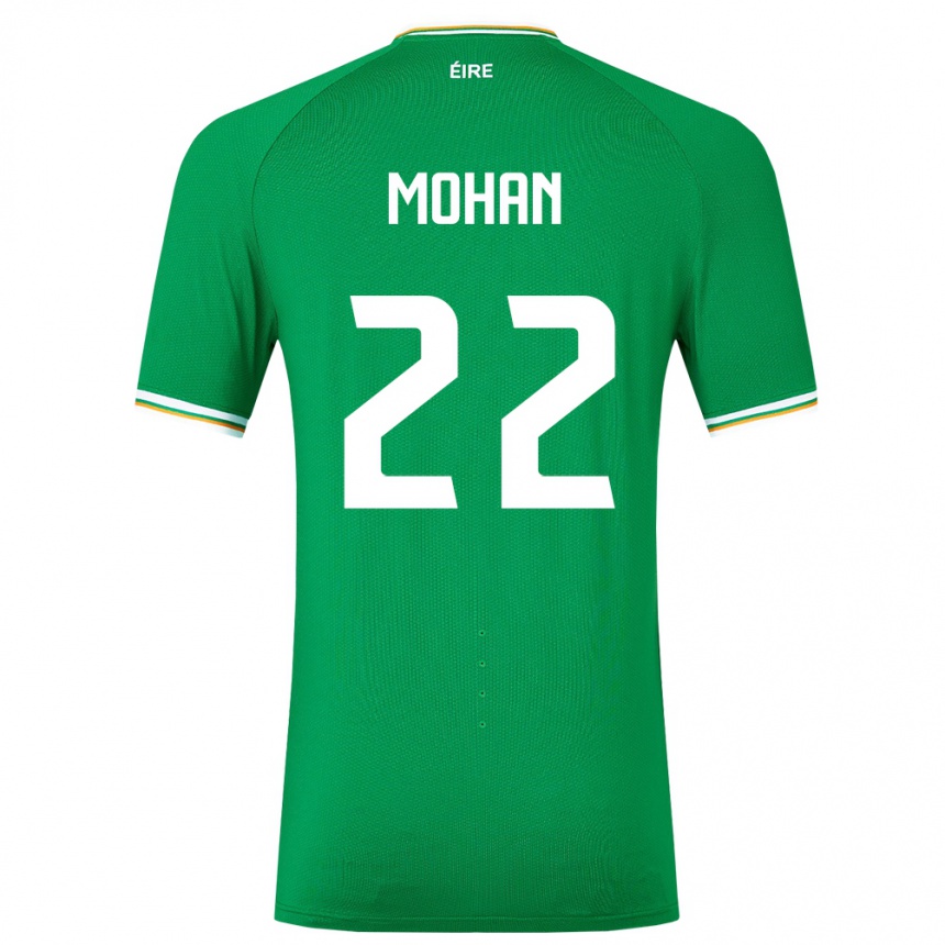 Kids Football Ireland Stephen Mohan #22 Green Home Jersey 24-26 T-Shirt Za