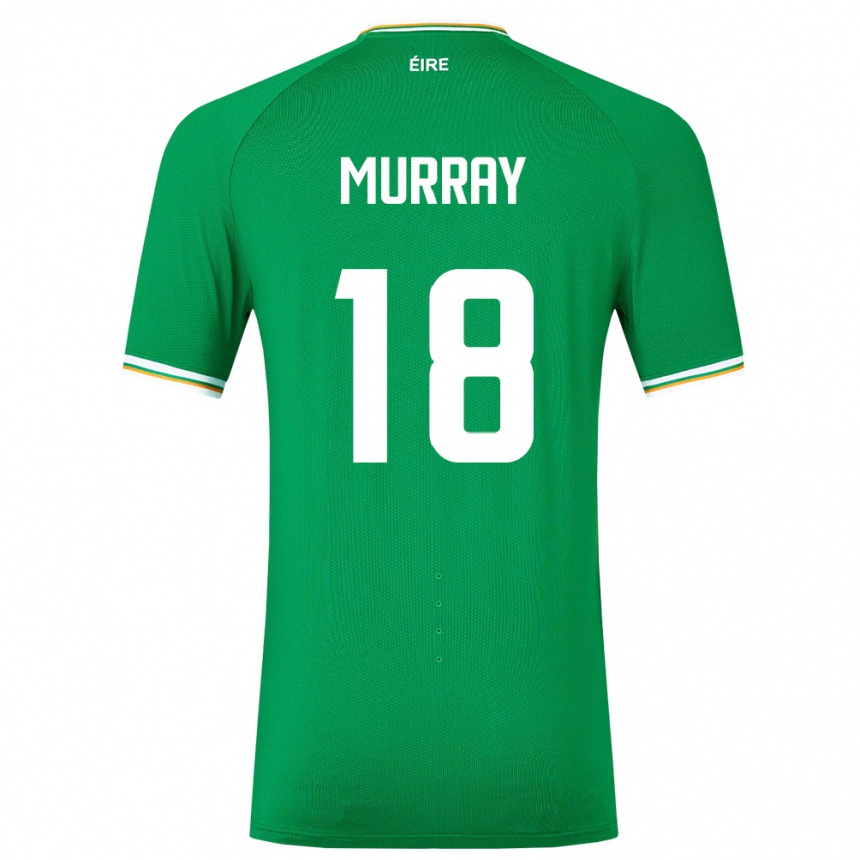 Kids Football Ireland Matthew Murray #18 Green Home Jersey 24-26 T-Shirt Za