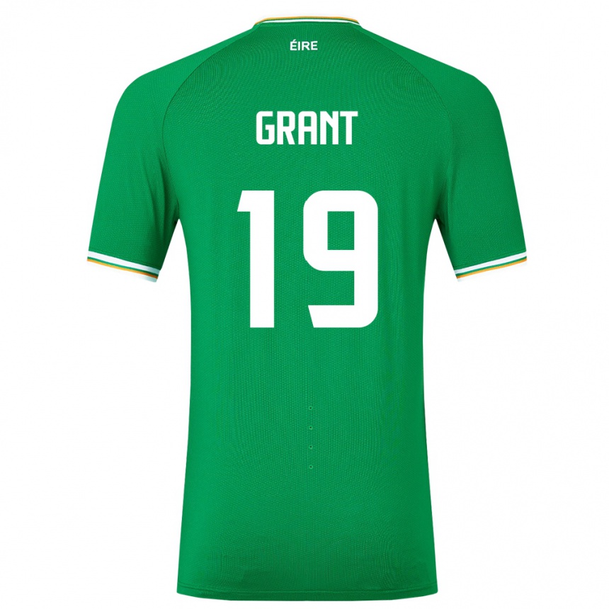 Kids Football Ireland Ciara Grant #19 Green Home Jersey 24-26 T-Shirt Za