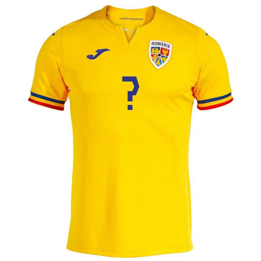 Kids Football Romania Dan Spătaru #0 Yellow Home Jersey 24-26 T-Shirt Za