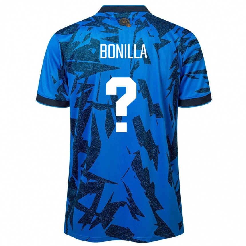 Kids Football El Salvador Nelson Bonilla #0 Blue Home Jersey 24-26 T-Shirt Za