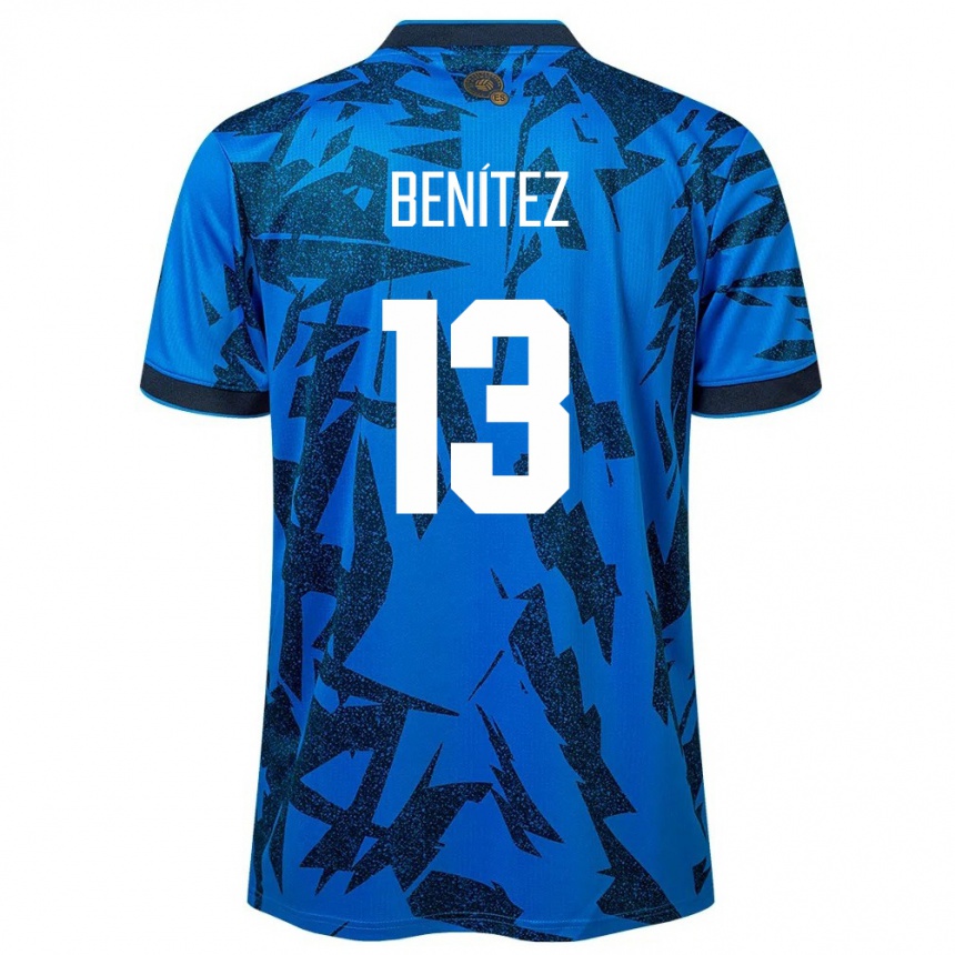 Kids Football El Salvador Tereso Benítez #13 Blue Home Jersey 24-26 T-Shirt Za