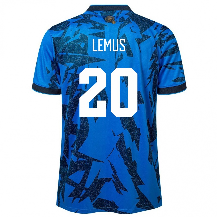 Kids Football El Salvador Diego Lemus #20 Blue Home Jersey 24-26 T-Shirt Za