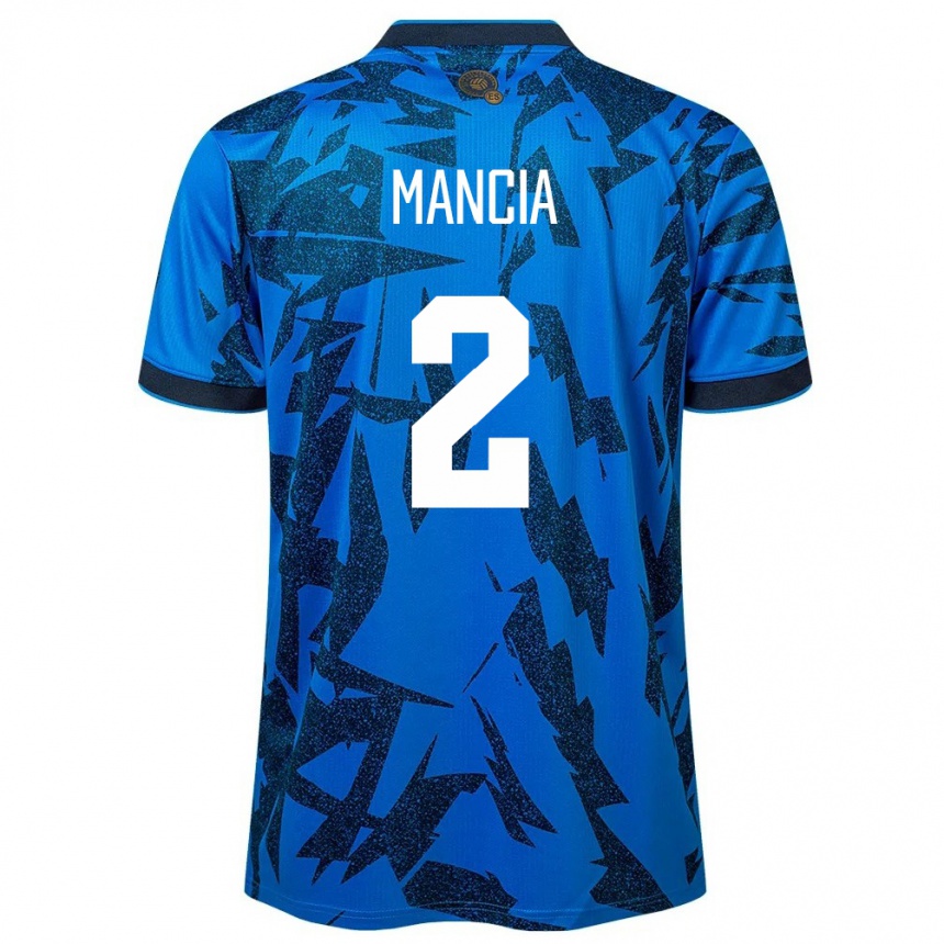 Kids Football El Salvador Steven Mancia #2 Blue Home Jersey 24-26 T-Shirt Za