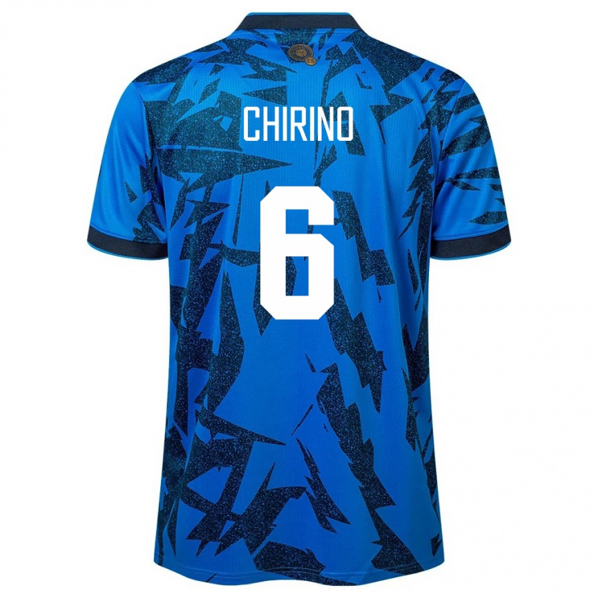 Kids Football El Salvador Alejandra Chirino #6 Blue Home Jersey 24-26 T-Shirt Za