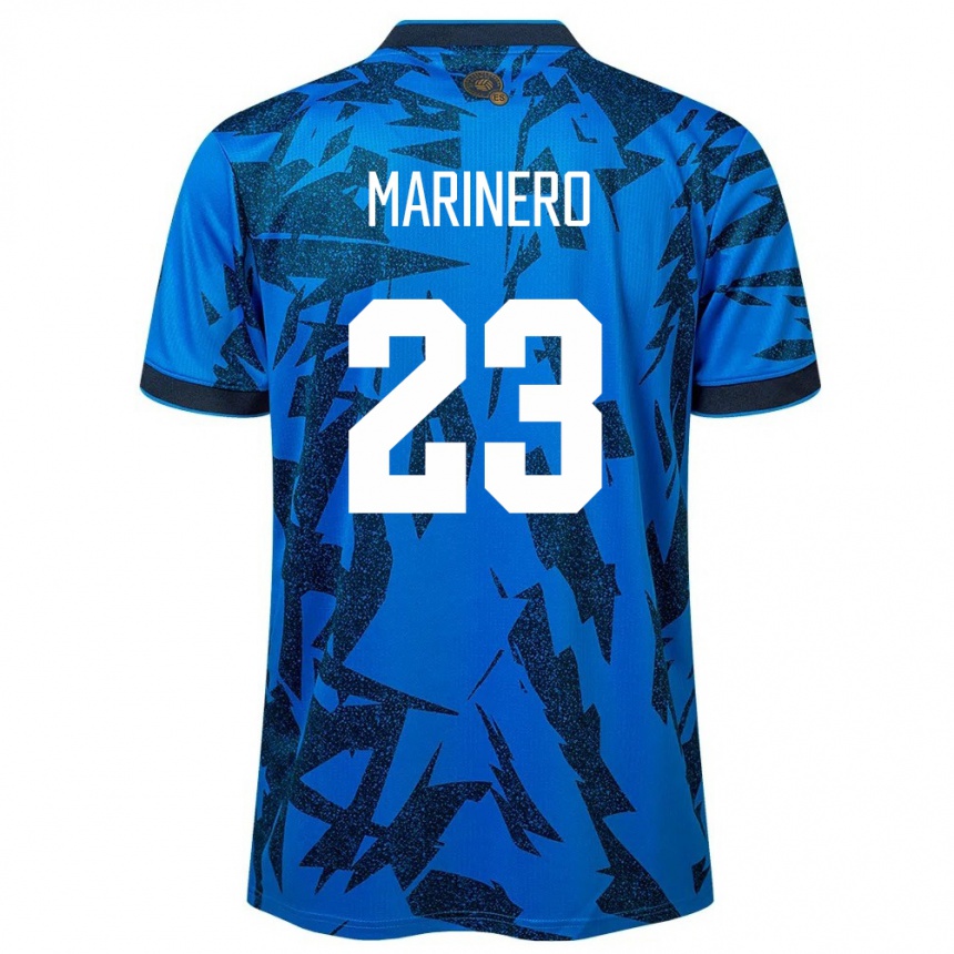 Kids Football El Salvador Amber Marinero #23 Blue Home Jersey 24-26 T-Shirt Za